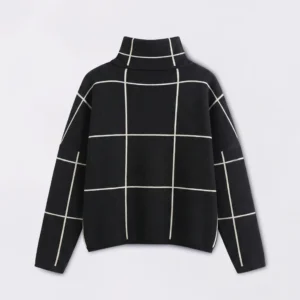 Polera de rectángulos en jacquard
