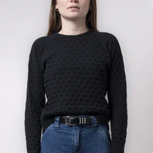 Sweater de punto calado en viscosa