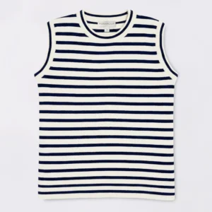 Musculosa rayada en punto jersey