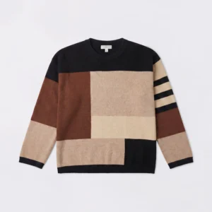 Sweater en punto intarsia de viscosa