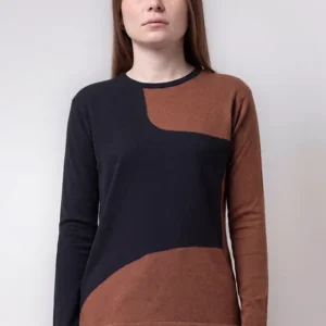 Sweater intarsia de viscosa