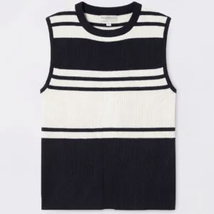 Musculosa rayada en punto canalé